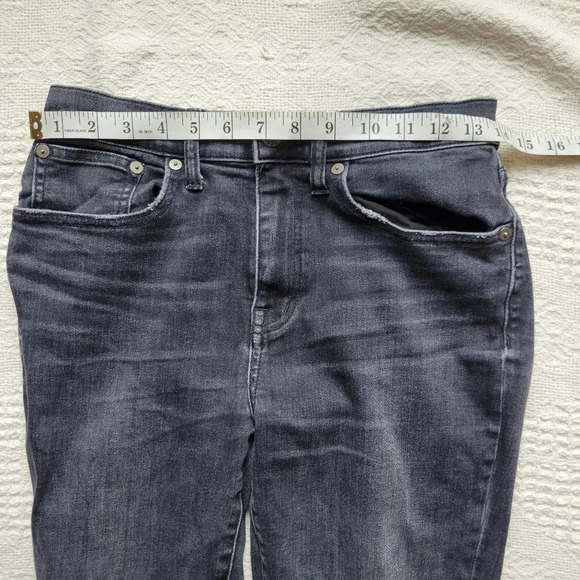Madewell Cruiser Straight High Waisted Rise  Denim Jeans Vintage Faded Grey Wash - Picture 10 of 13